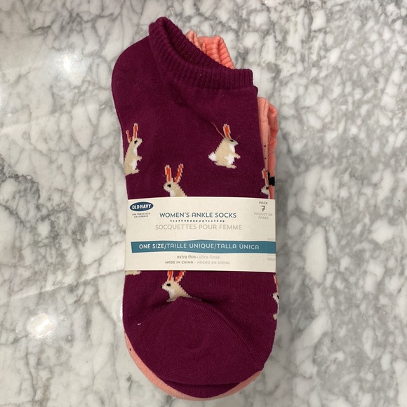 6 Pack Woman Ankle Socks One Size. Multi Patterns.BNWT - Picture 3 of 3